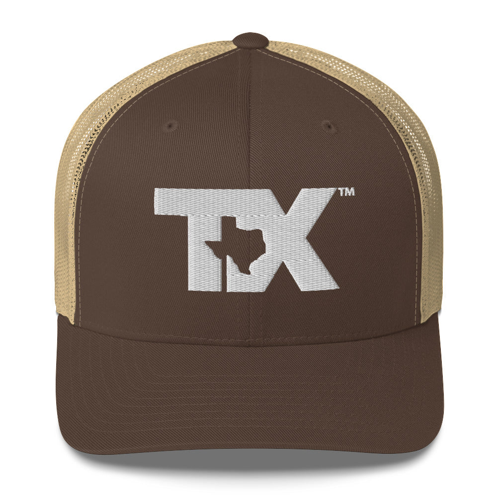 White TX Trucker Hat
