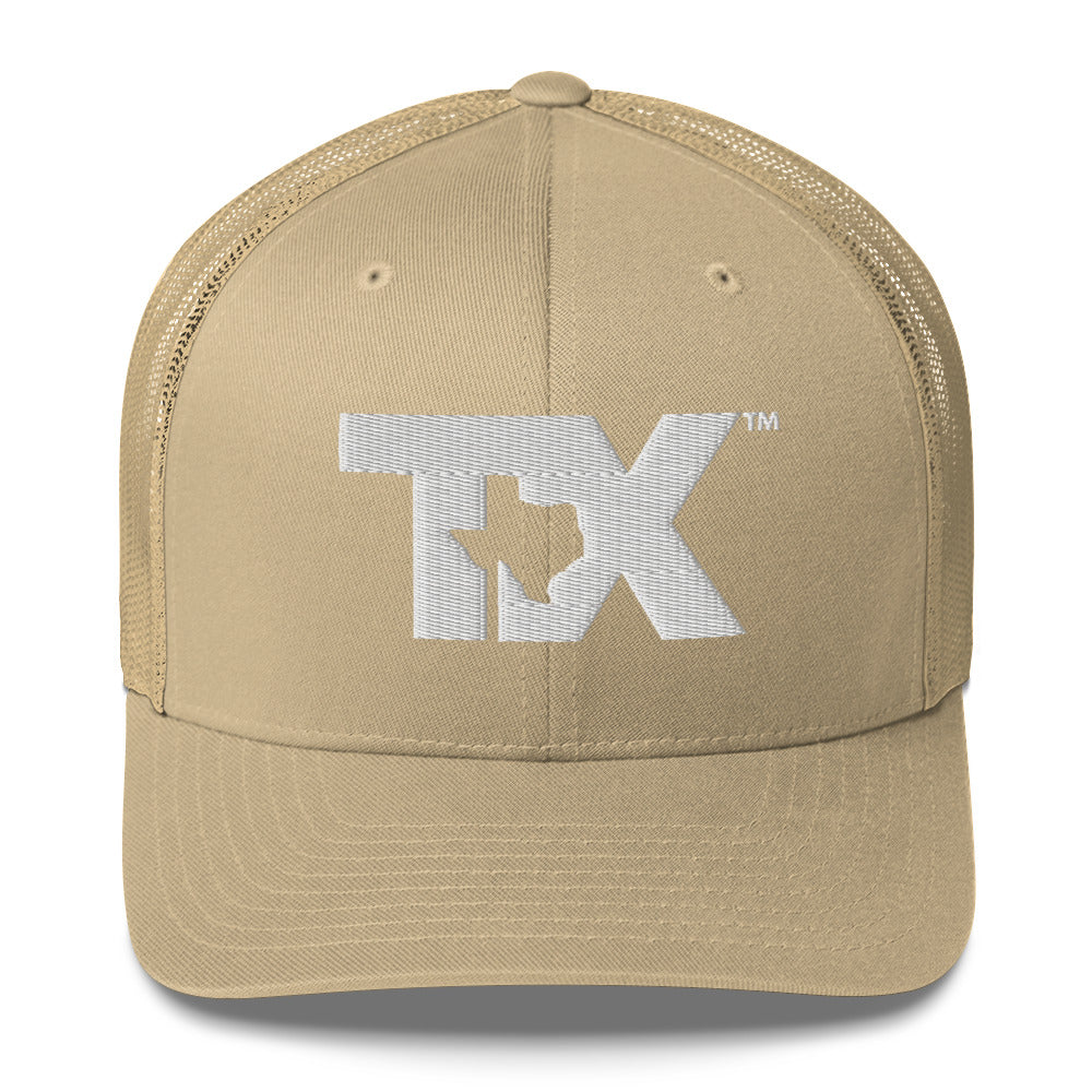 White TX Trucker Hat