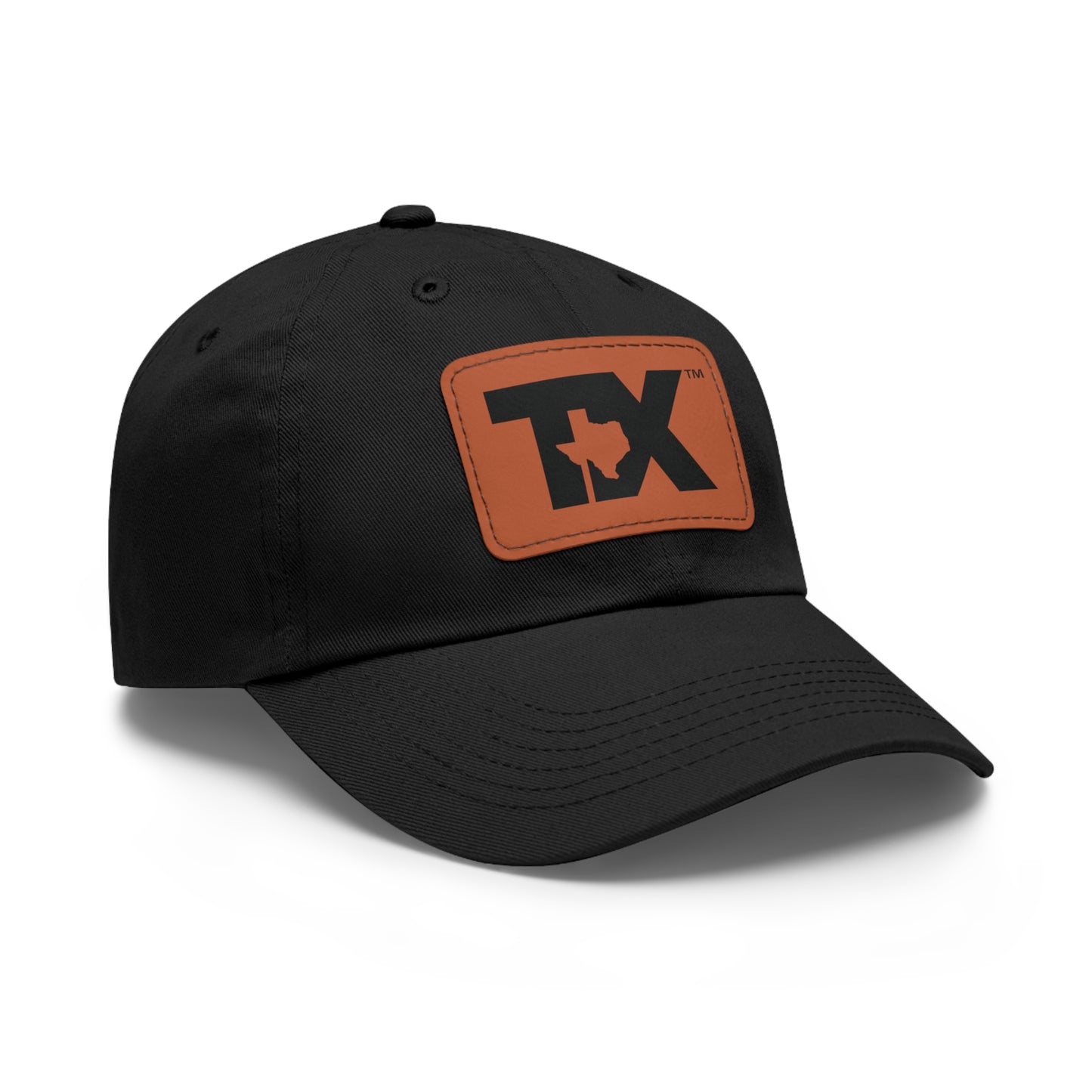 TX Dad Hat with Leather Patch